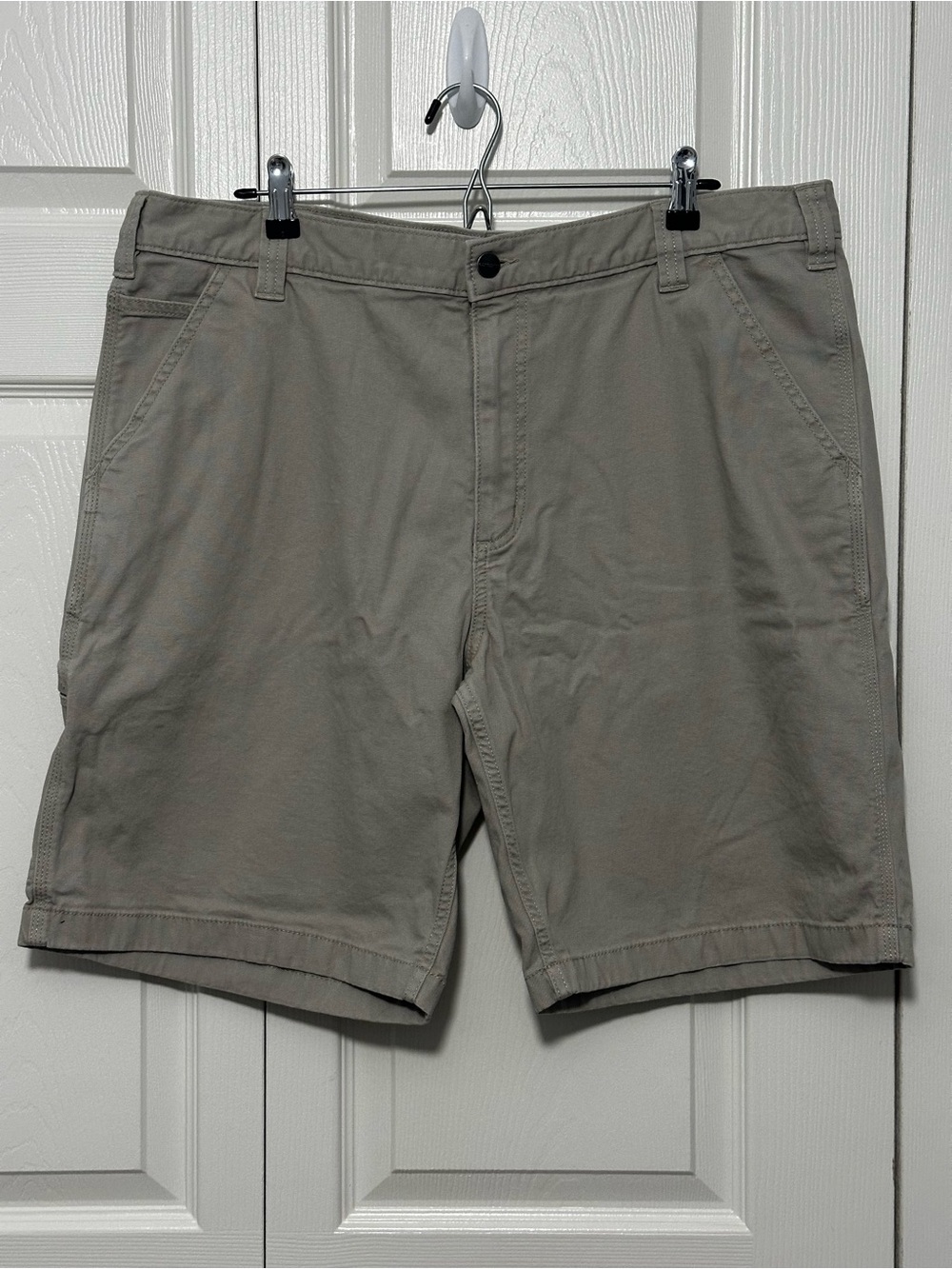 Carhartt Rugged Flex Relaxed Fit Canvas Work Short in Tan Size 40 (Fits like 38)